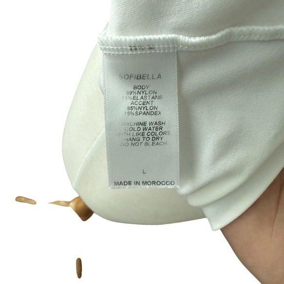 Sofiabella Women's White Sleeveless Top Size Large - Picture 6 of 10